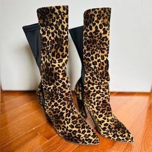 BELLINI HIGH HEELED BOOTS - Leopard print - size 9.5